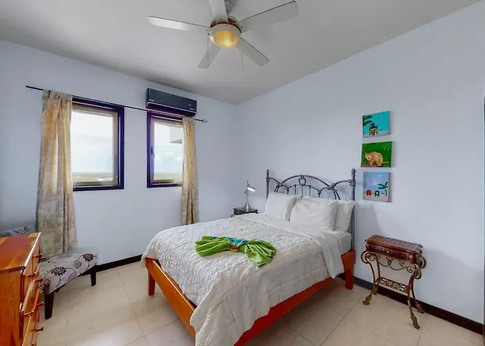 Beachfront With Ocean Views Wifi Partial Ac & Shared Pool Dock Kayaks Сasa de vacaciones San Pedro (Ambergris Caye)